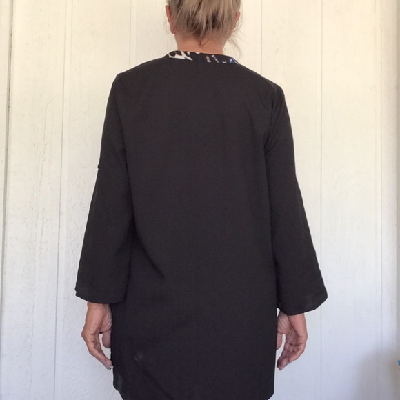 CALVIN KLEIN LEOPARD PRINT BLOUSE NWT LARGE - Picture 6 of 12